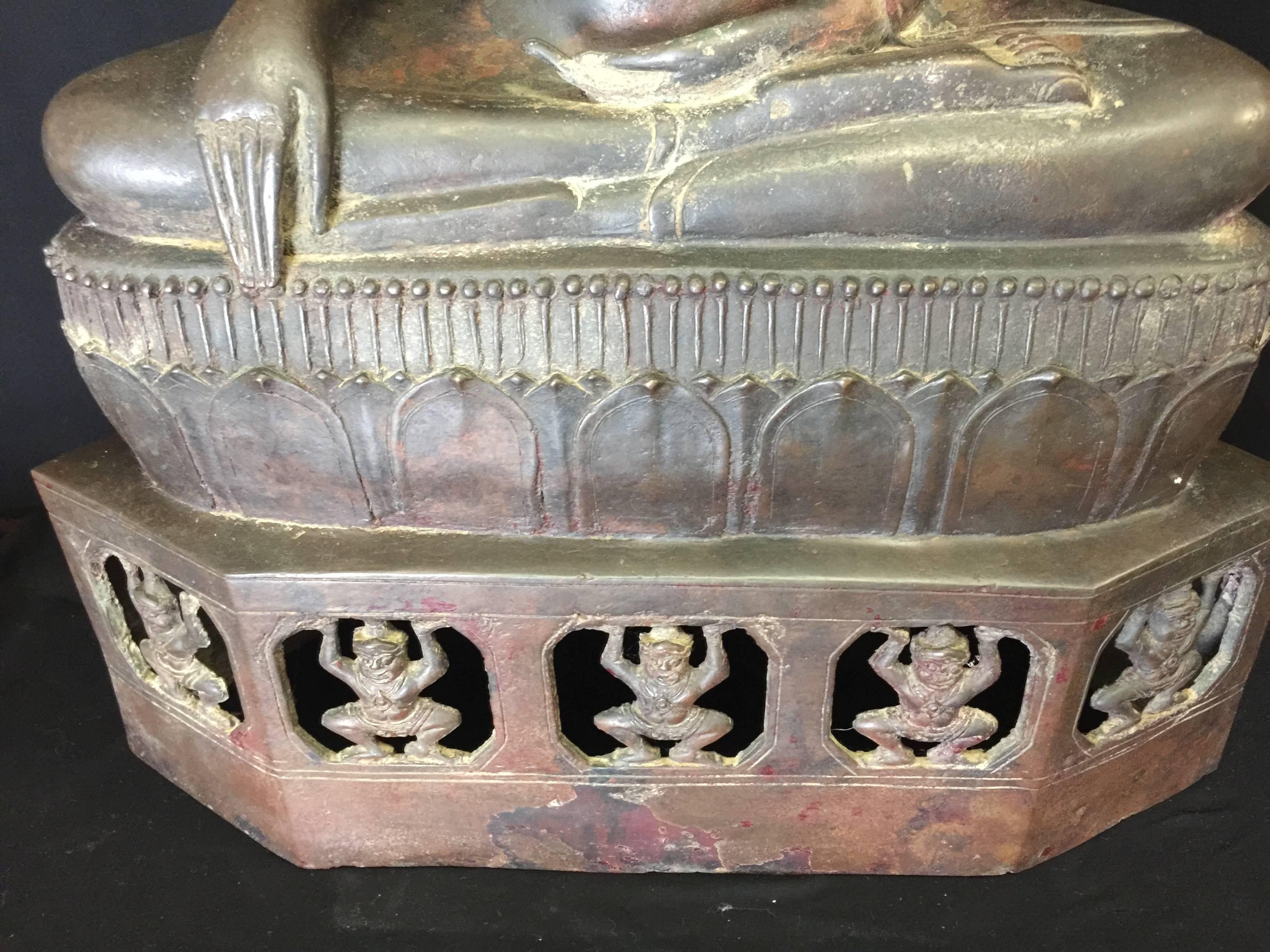 Laotian Bronze Laos Buddha, 18th Century For Sale