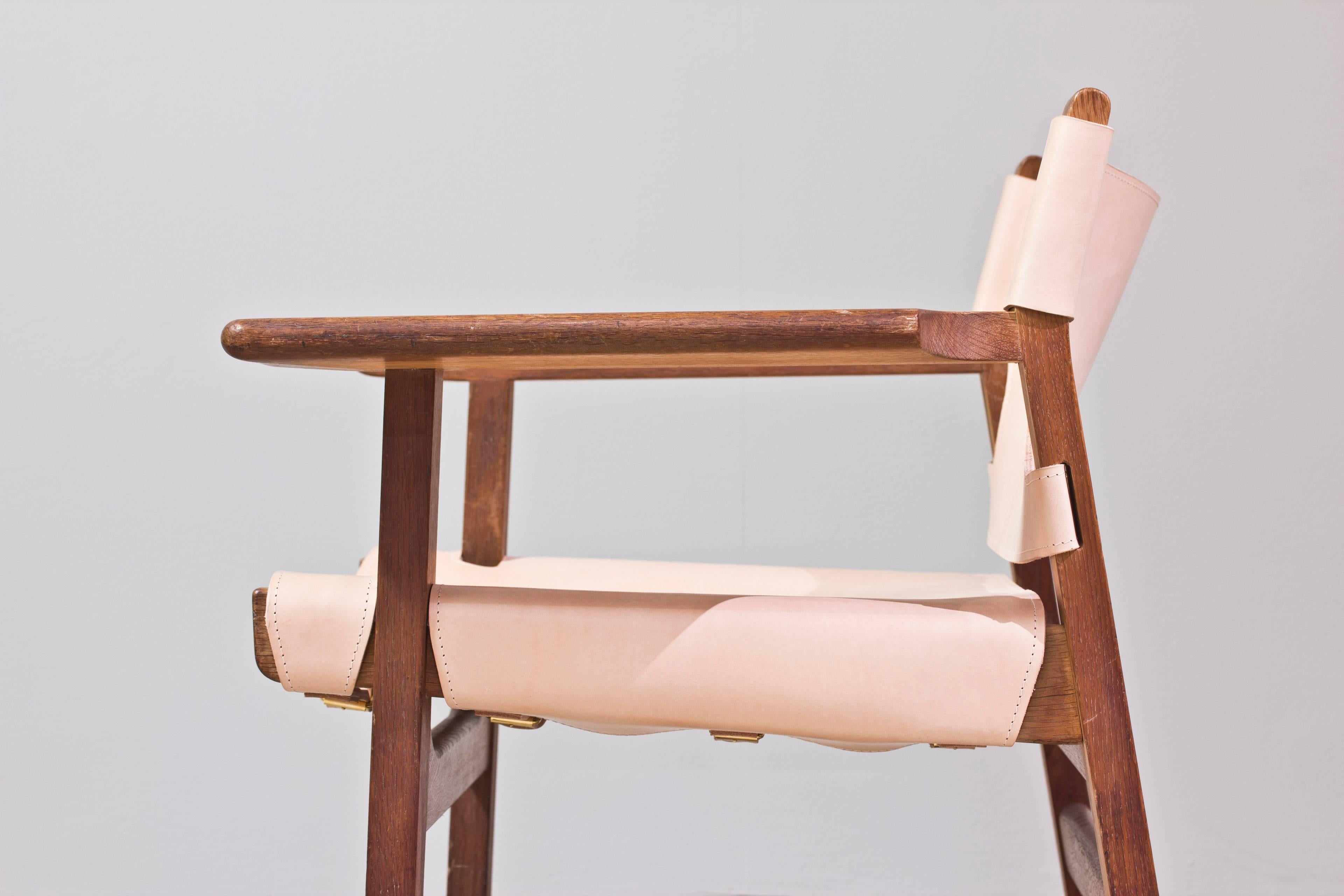 Danish 'Spanish Chair' Designed by Børge Mogensen For Sale