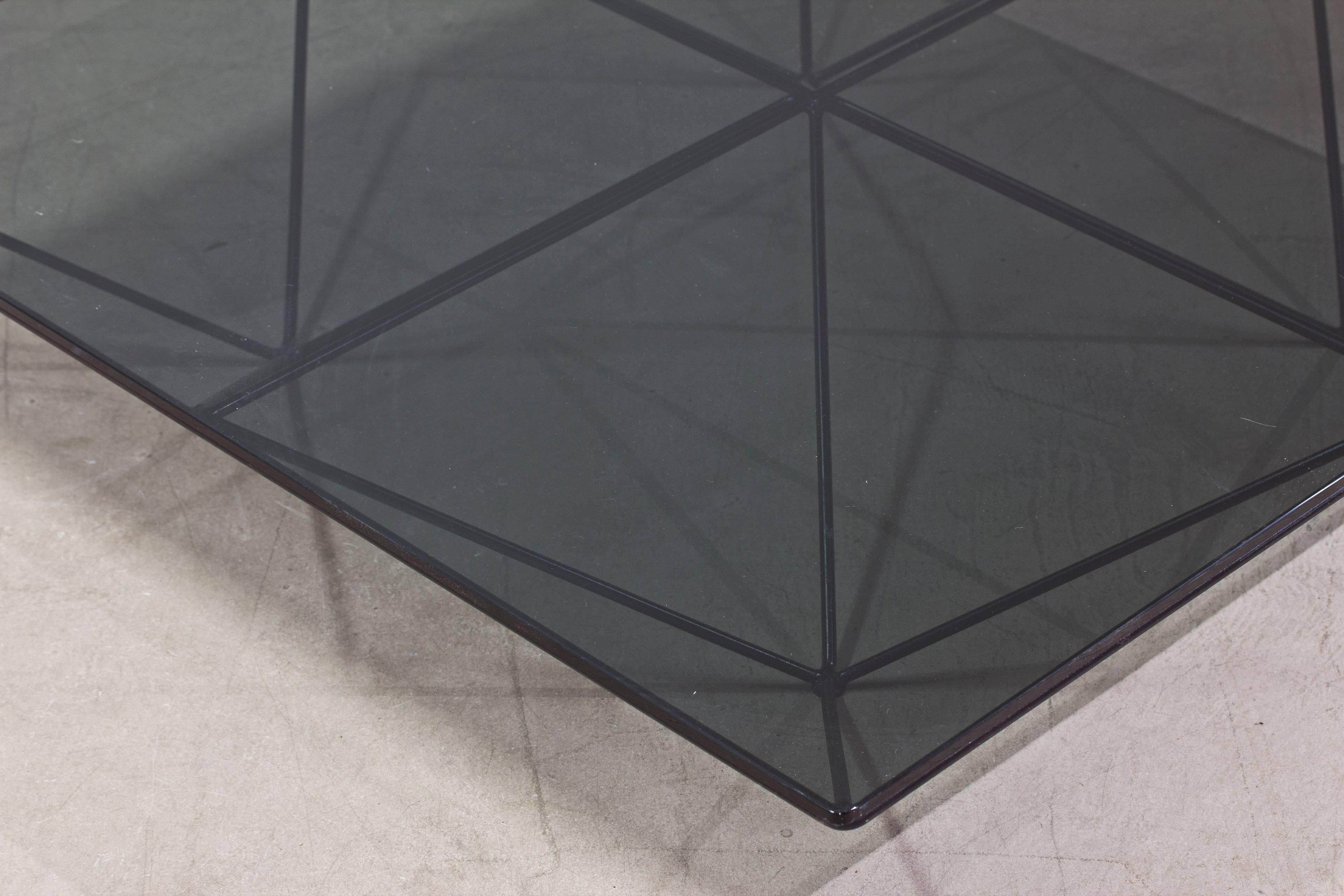 Alanda Coffee Table with Smoked Glass by Paolo Piva 1