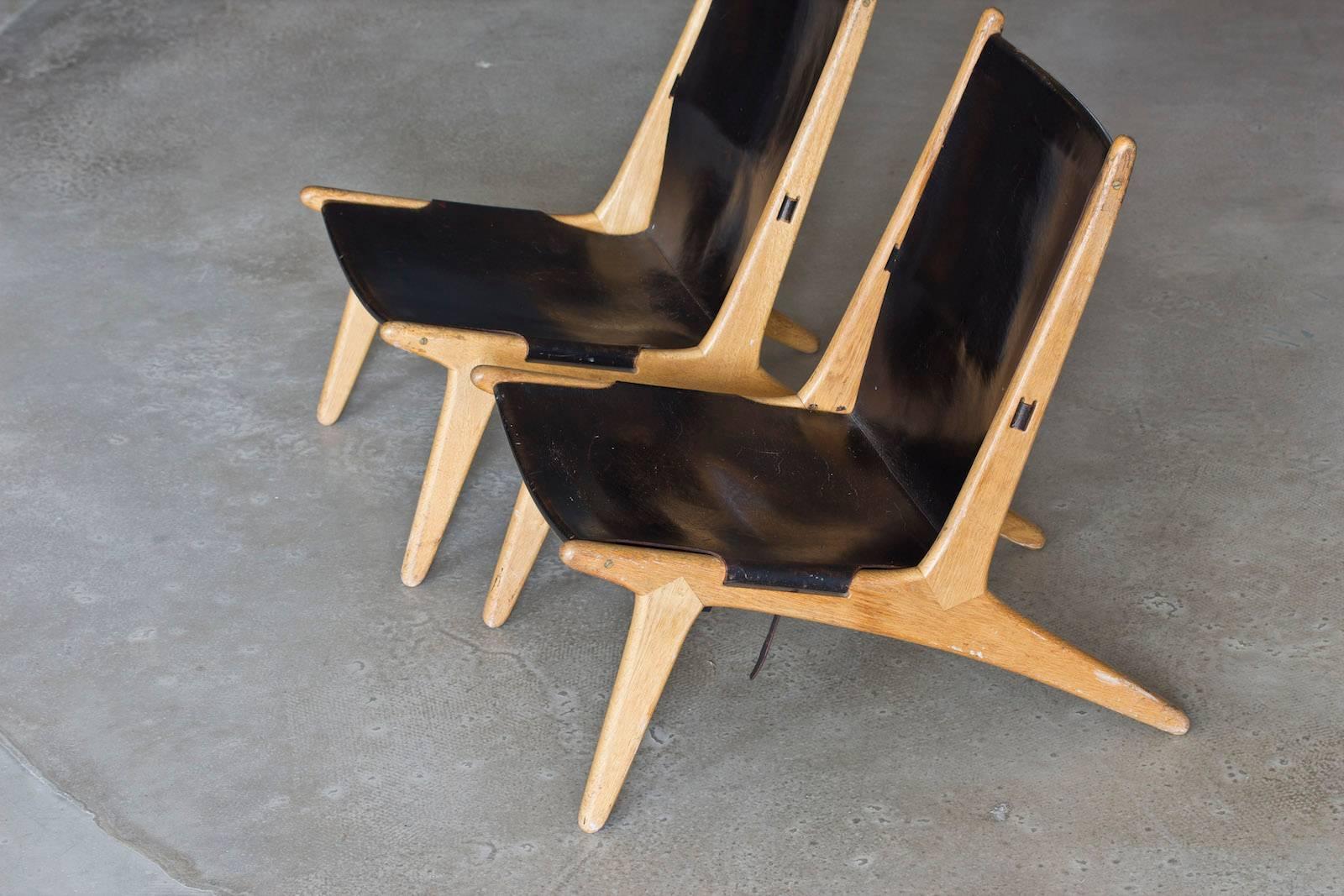 Swedish 1950s Lounge Chairs by Uno & Osten Kristiansson For Sale