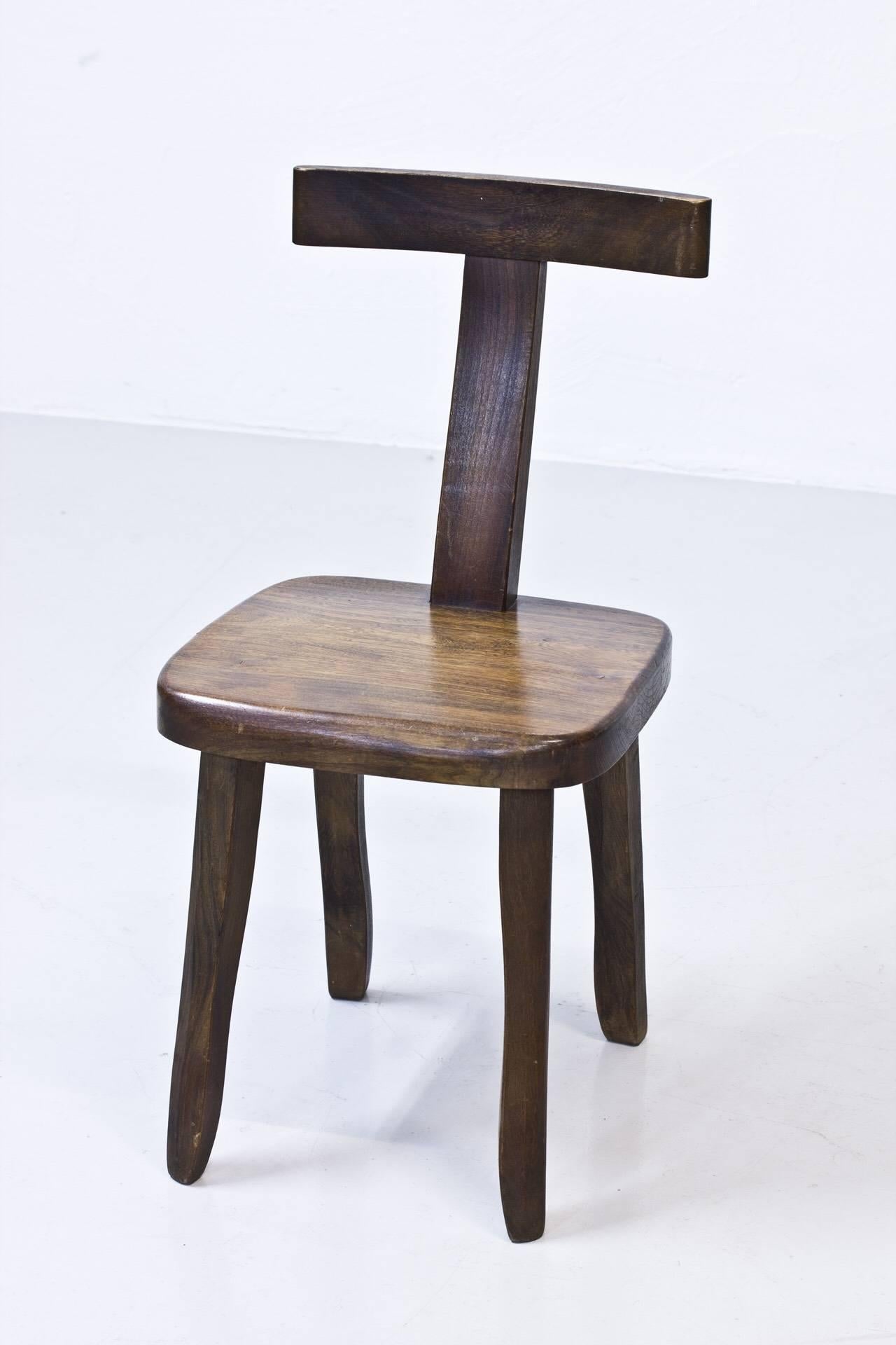 Olavi Hanninen for Mikko Nupponen Set of Four Teak Dining Chairs In Good Condition For Sale In Stockholm, Sweden