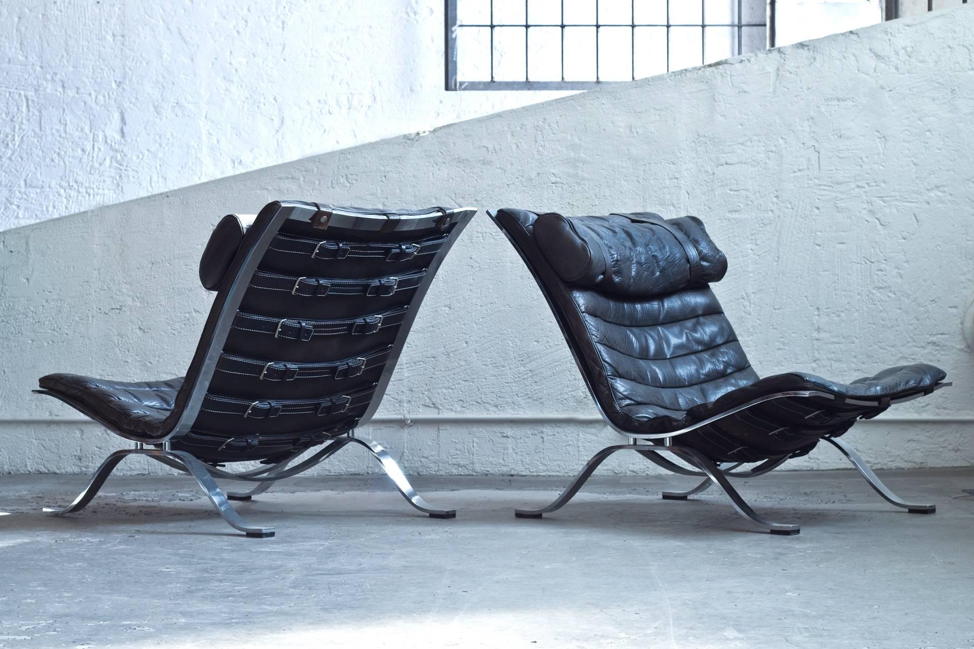 Swedish First Edition Ari Chairs by Arne Norell
