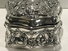 Howard & Co. Sterling Bombe Jewelry Box