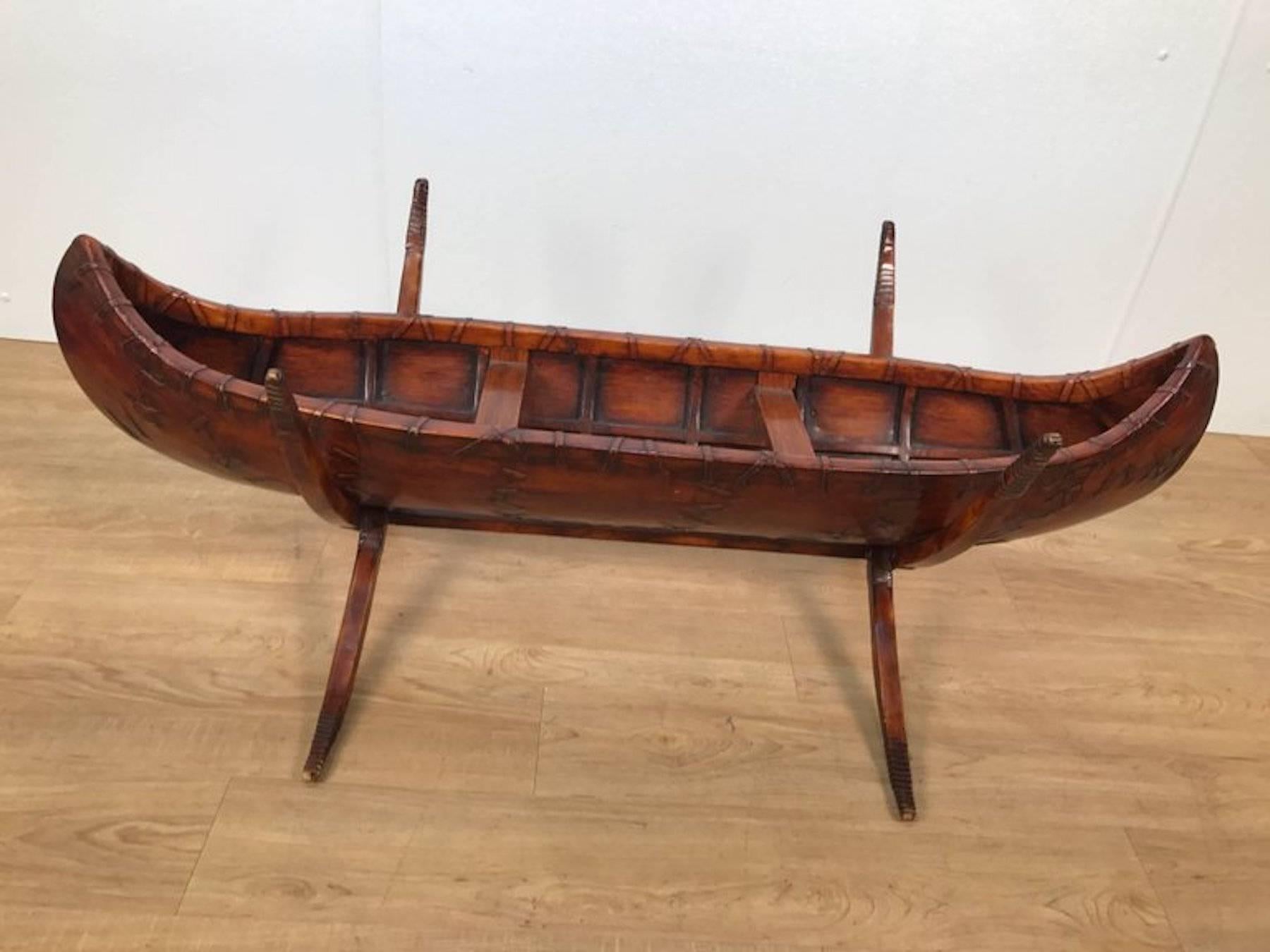canoe coffee table for sale