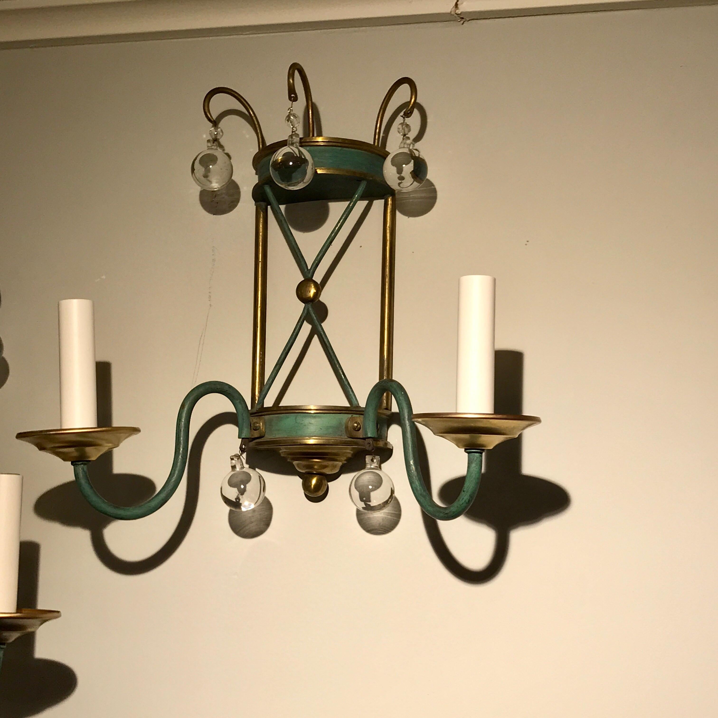 Pair of French Modern Wall Sconces For Sale 2