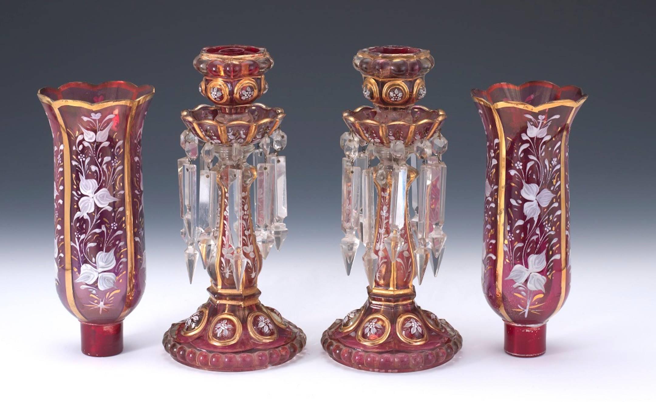 vintage baccarat candlesticks