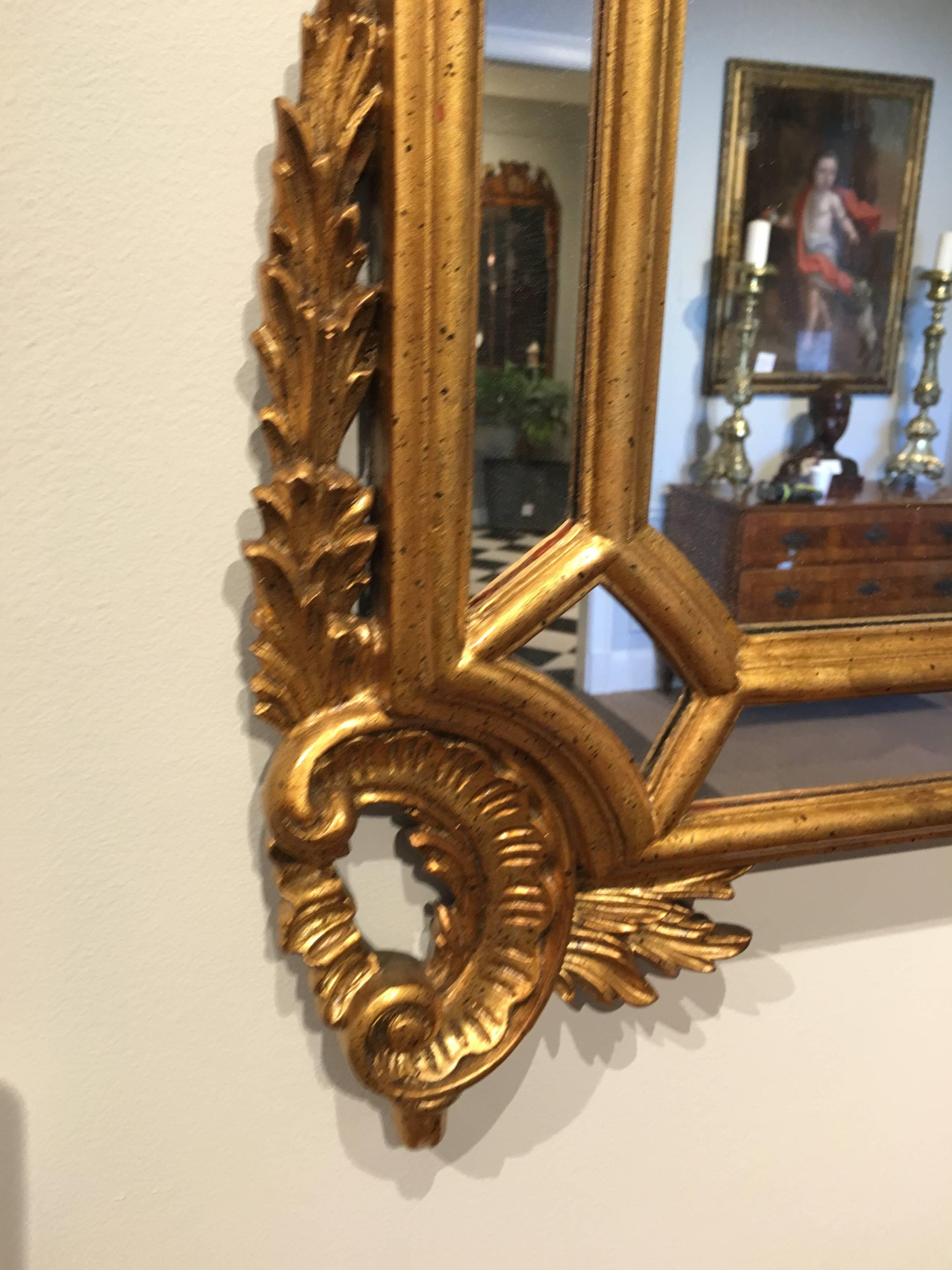 American Two LaBarge Gilt Rococo Style Mirrors For Sale