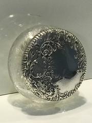 French Sterling and Engraved Hinged Dresser Box