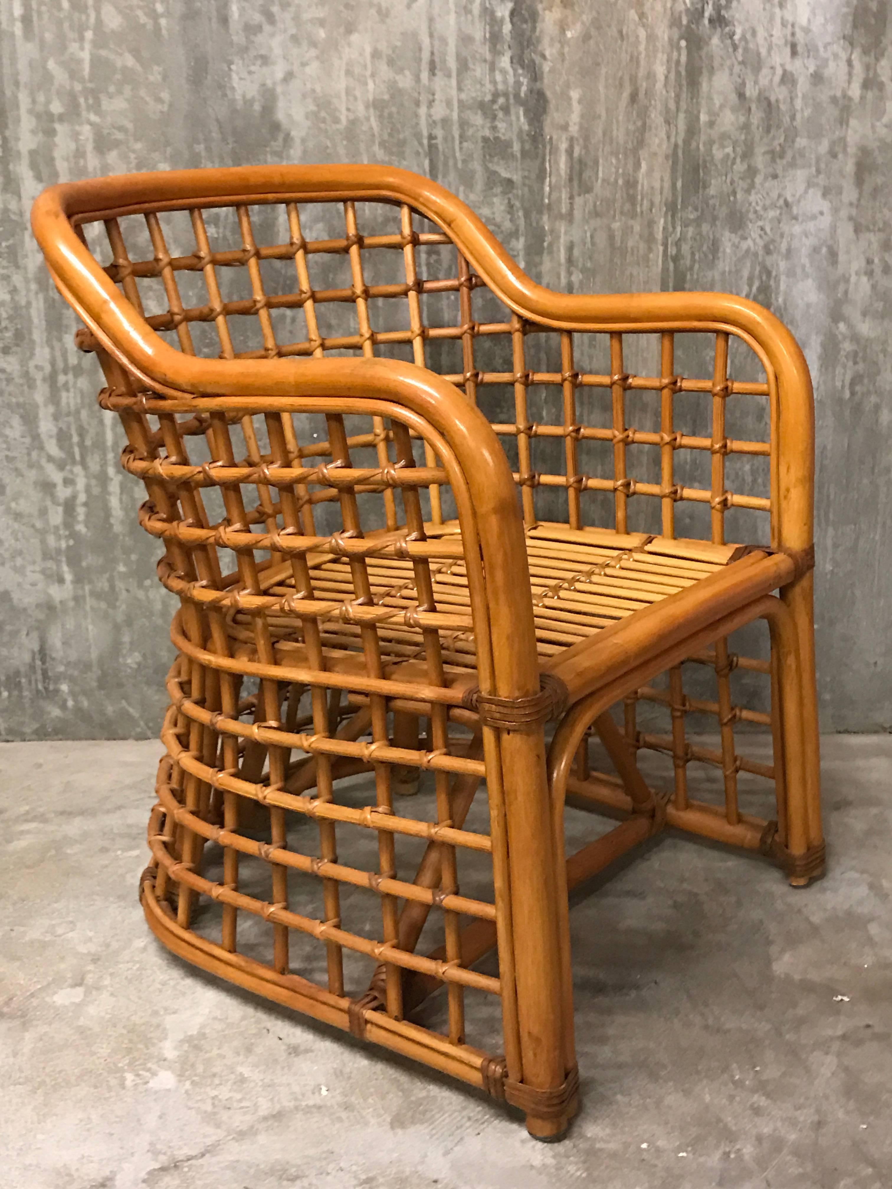 Mid-Century Modern Pair of Albini Style Club Chairs