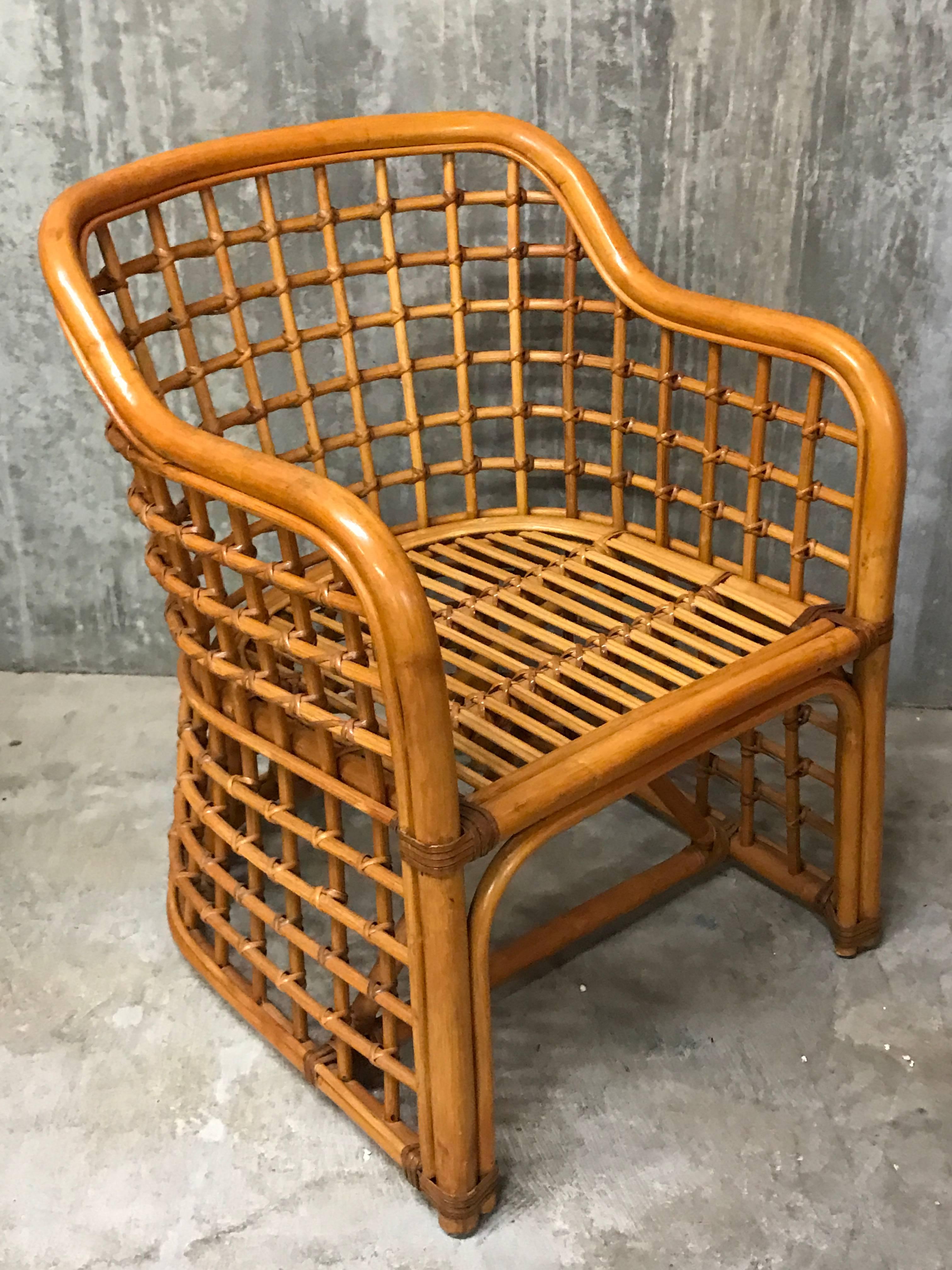 Mid-20th Century Pair of Albini Style Club Chairs
