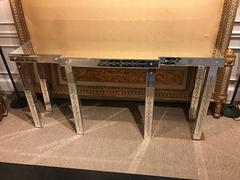 Venetian Engraved Mirrored Console