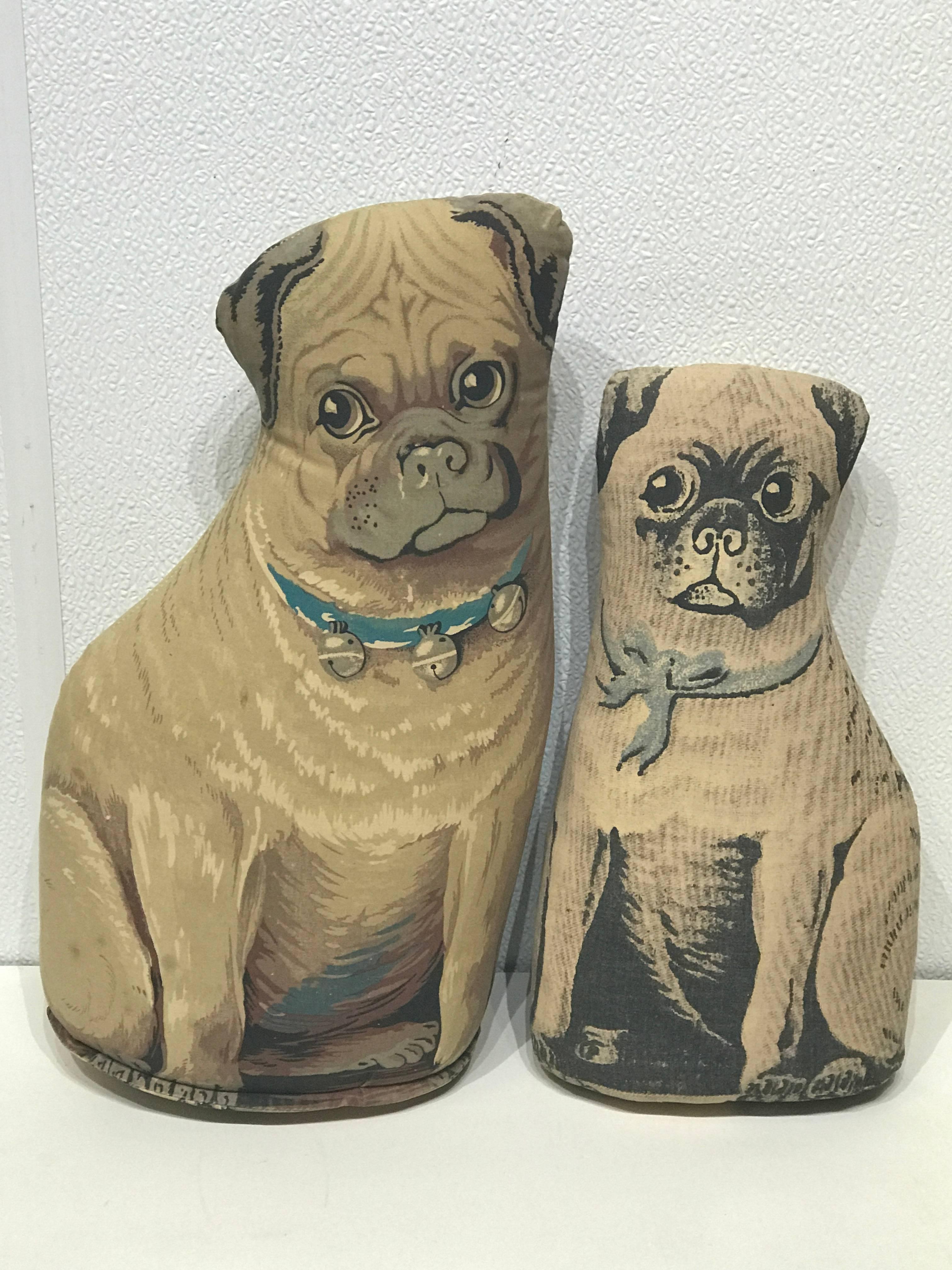 Duke and Duchess of Windsor's Pug Pillows In Good Condition In Atlanta, GA