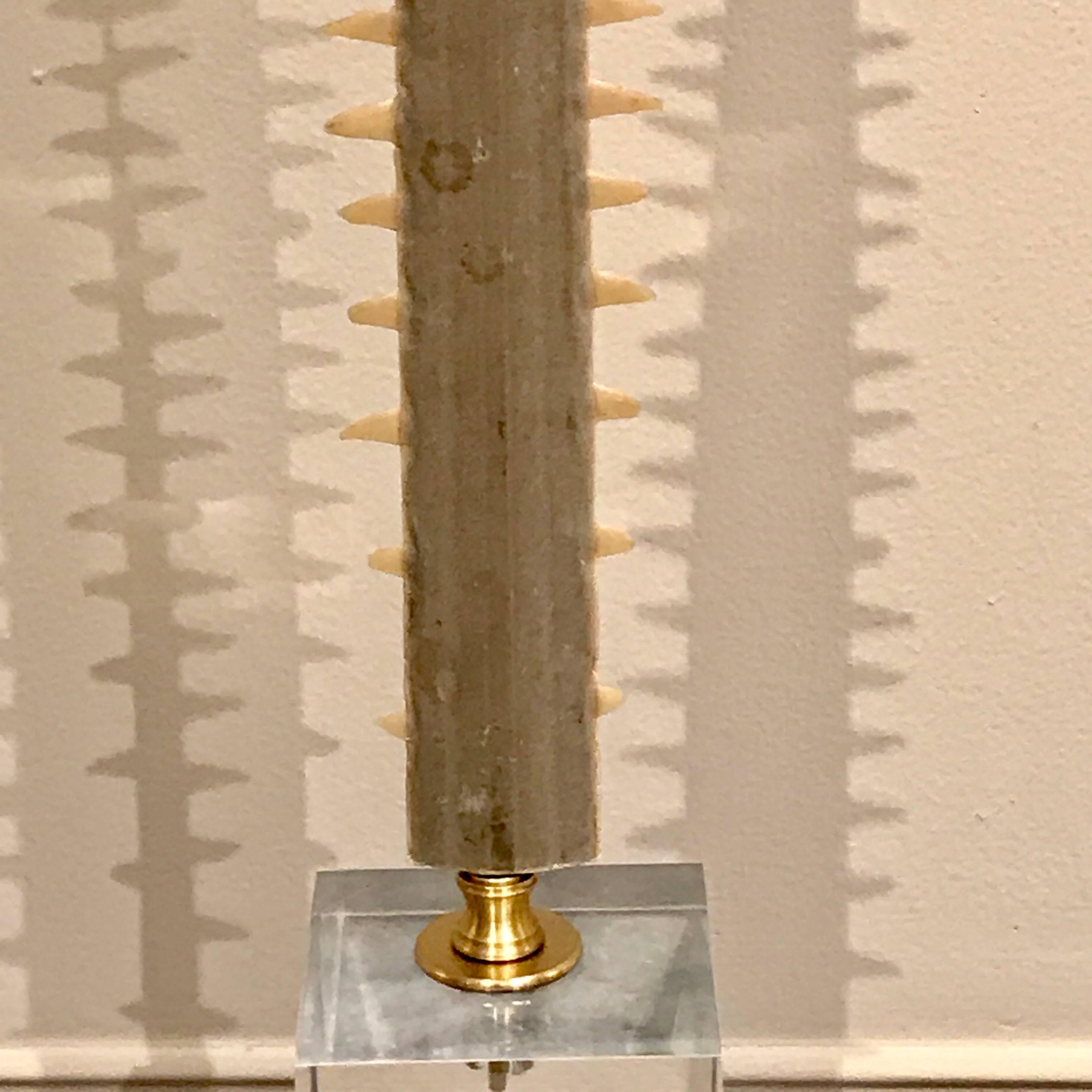 Mid-Century Modern Specimen Sawfish Rostrum Sculpture