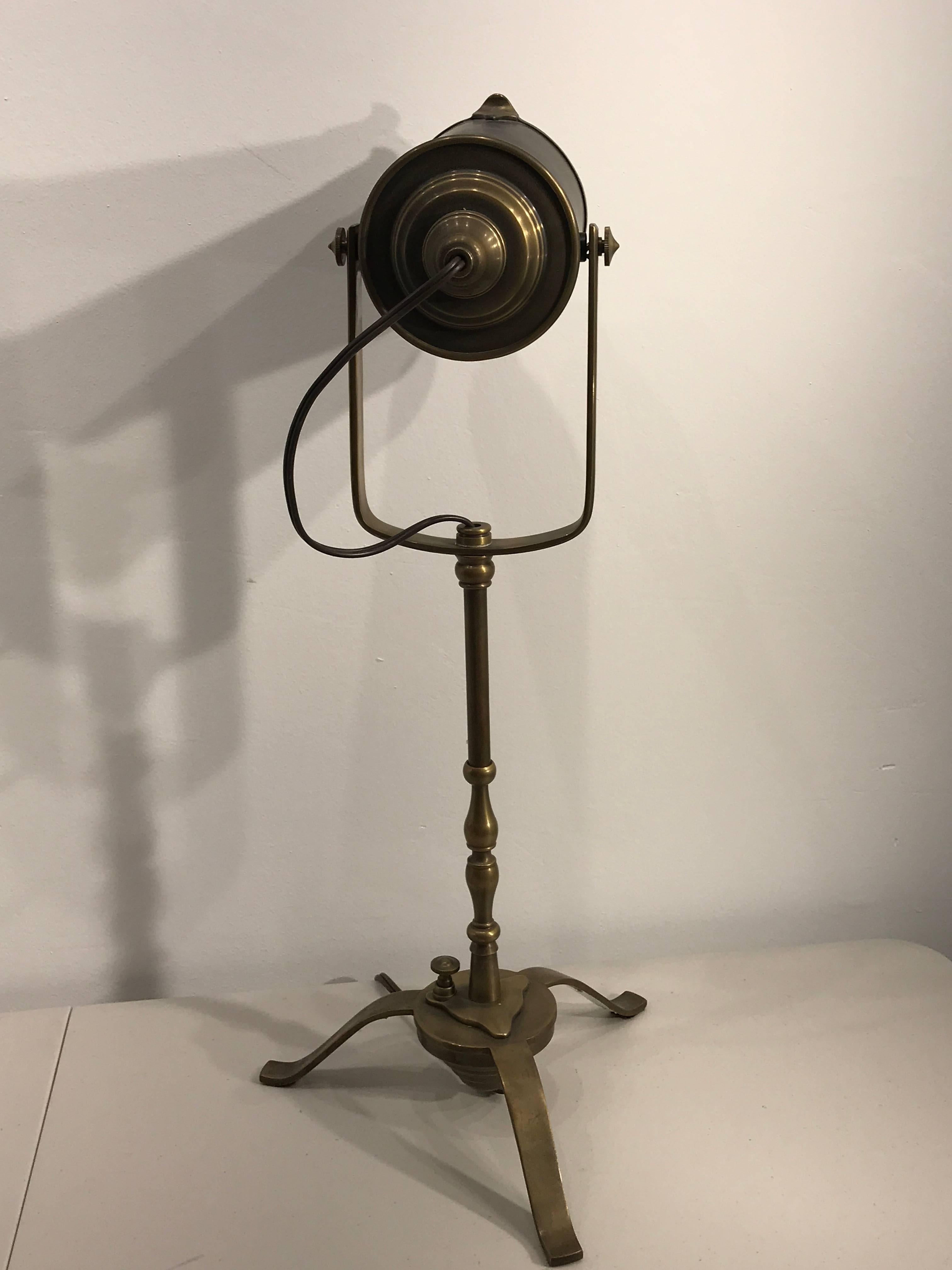 Industrial Miniature Directors Lamp, as a Table Lamp For Sale