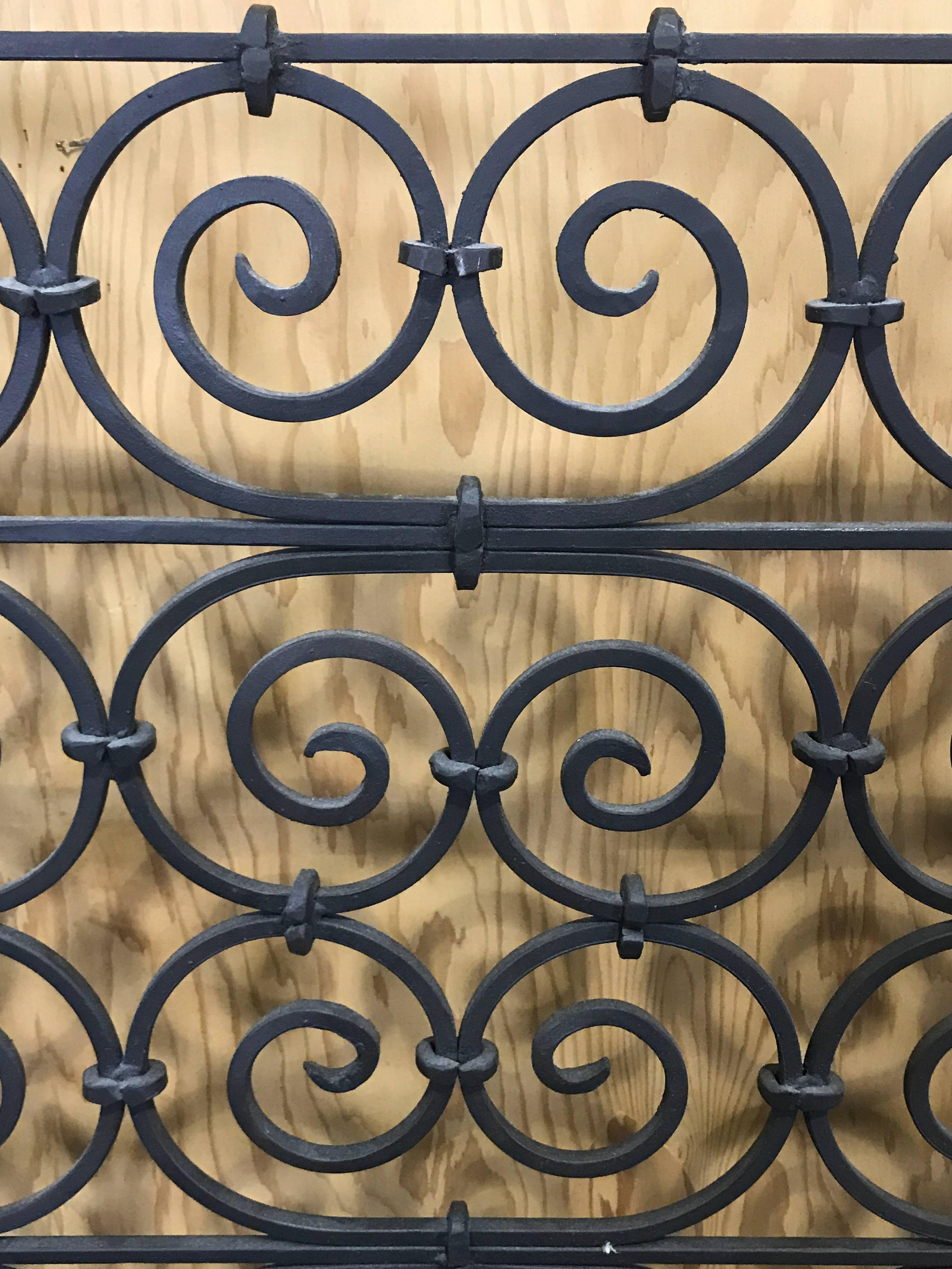 Pair of Wrought Iron Twin Beds, in the Style of Addison Mizner 1