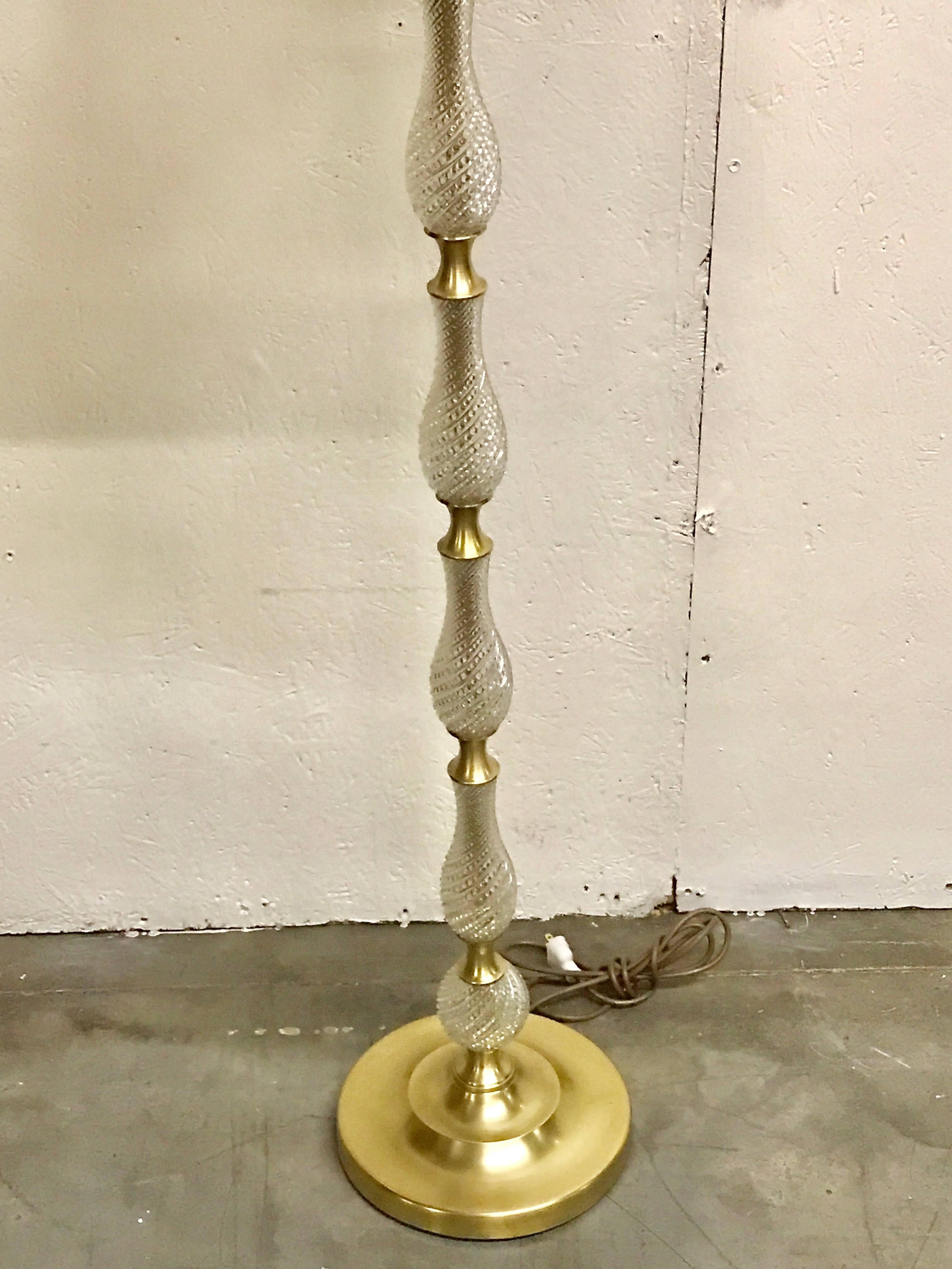Pair of Carl Fagerlund for Orrefors Crystal Floor Lamps In Excellent Condition In Atlanta, GA