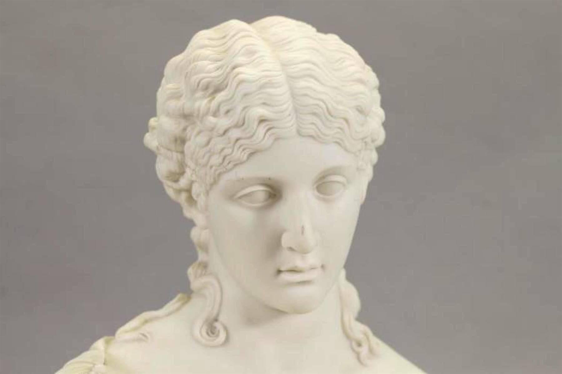High Victorian A Copeland Attributed Parian Bust of Clytie