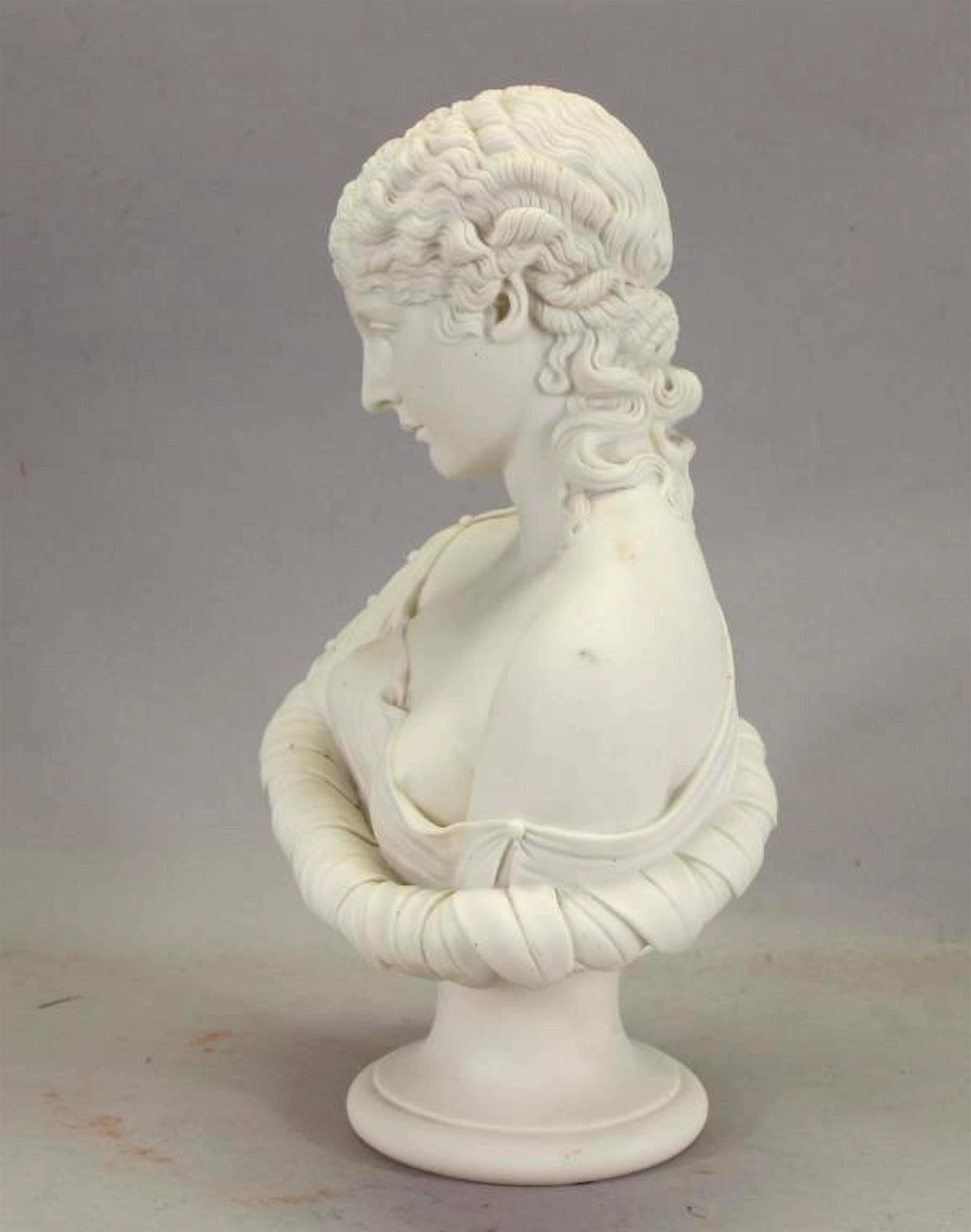 English A Copeland Attributed Parian Bust of Clytie