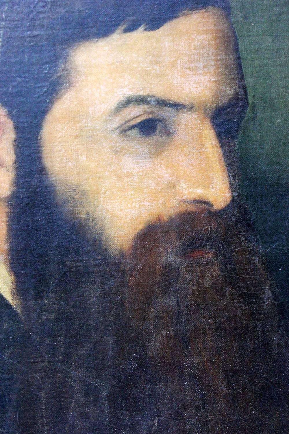 English Circle of G.F. Watts, Portrait of a Bearded Gentleman, circa 1850-1870