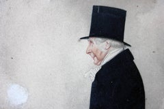 Portrait à l'aquarelle de Sir Tatton Sykes par Richard Dighton:: vers 1845