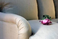 Upholstered Victorian Three-Seat Sofa in the Manner of Howard & Sons, circa 1890
