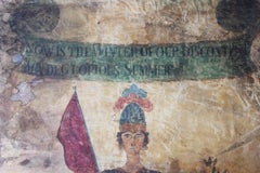 Large & Rare Oils on Linen English Provincial School Political Reform Act Banner