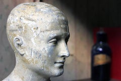 Plaster Phrenology Bust by A.L. Vago of Gray's Inn Road, London & Dated to 1883