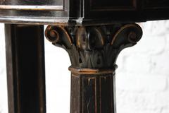Very Good Victorian Ebonised, Parcel Gilt & Marble Console Table, circa 1875