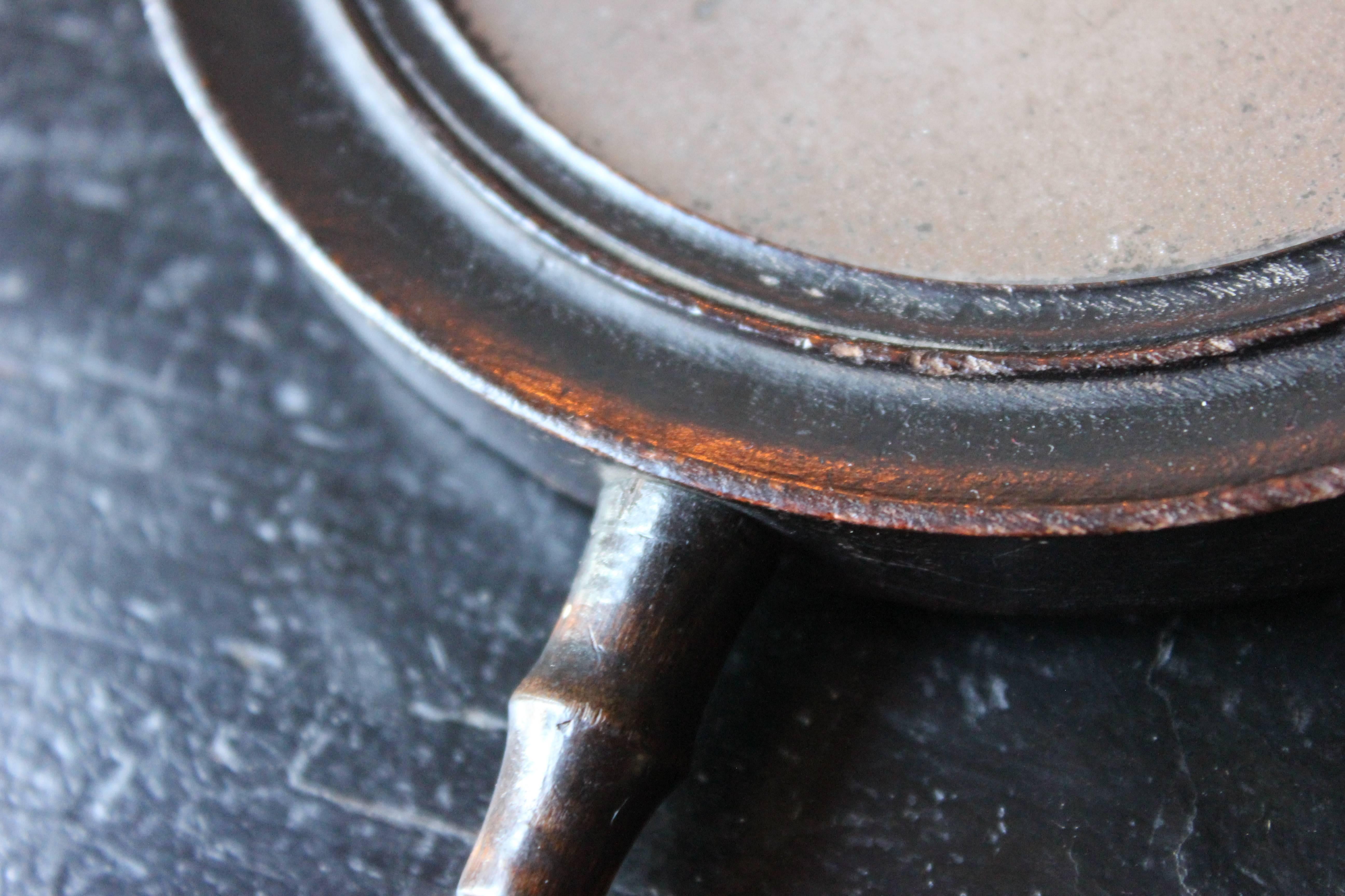 Rare 18th century Ebonized Convex/Concave Hand Mirror, circa 1790 1