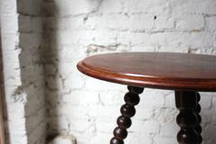 Attractive Walnut and Mahogany Bobbin Turned Occasional Table, circa 1890-1900