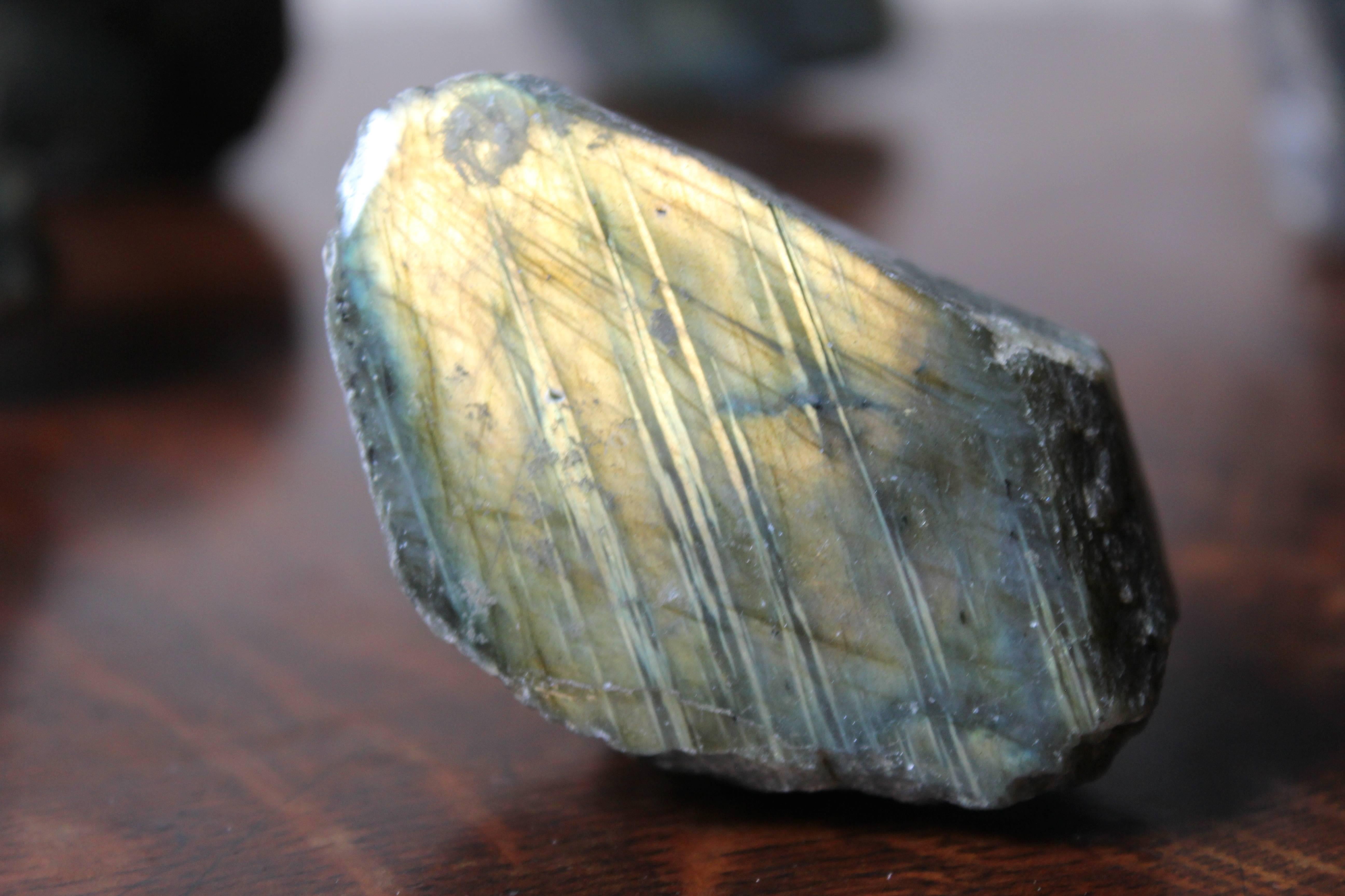 Natural History, a Beautiful Group of Ten Labradorite Mineral Specimens 5