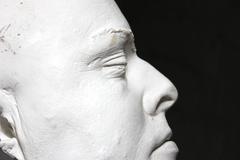 Good 20th Century Plaster Death Mask of a Burly Gentleman