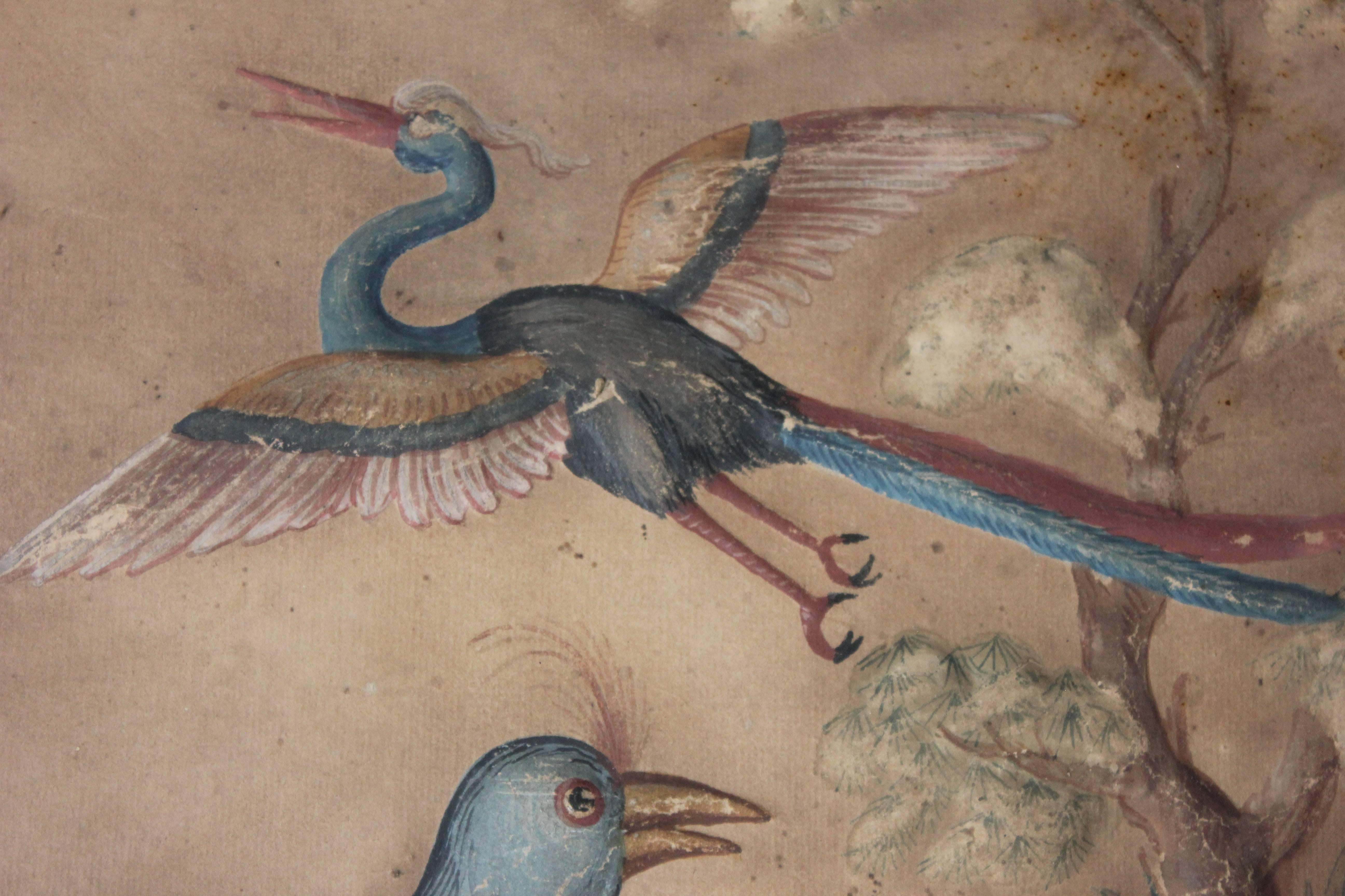 Mid-18th Century Circle of Samuel Dixon; 18th Century Trio of Ornithological Watercolour Studie