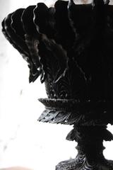 Very Fine & Profusely Carved Anglo-Indian Bombay-Blackwood Urn, circa 1830-1850