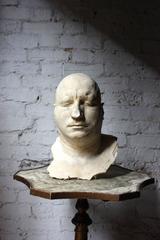 Particularly Large Mid-20th Century Plaster Death Mask of a Gentleman