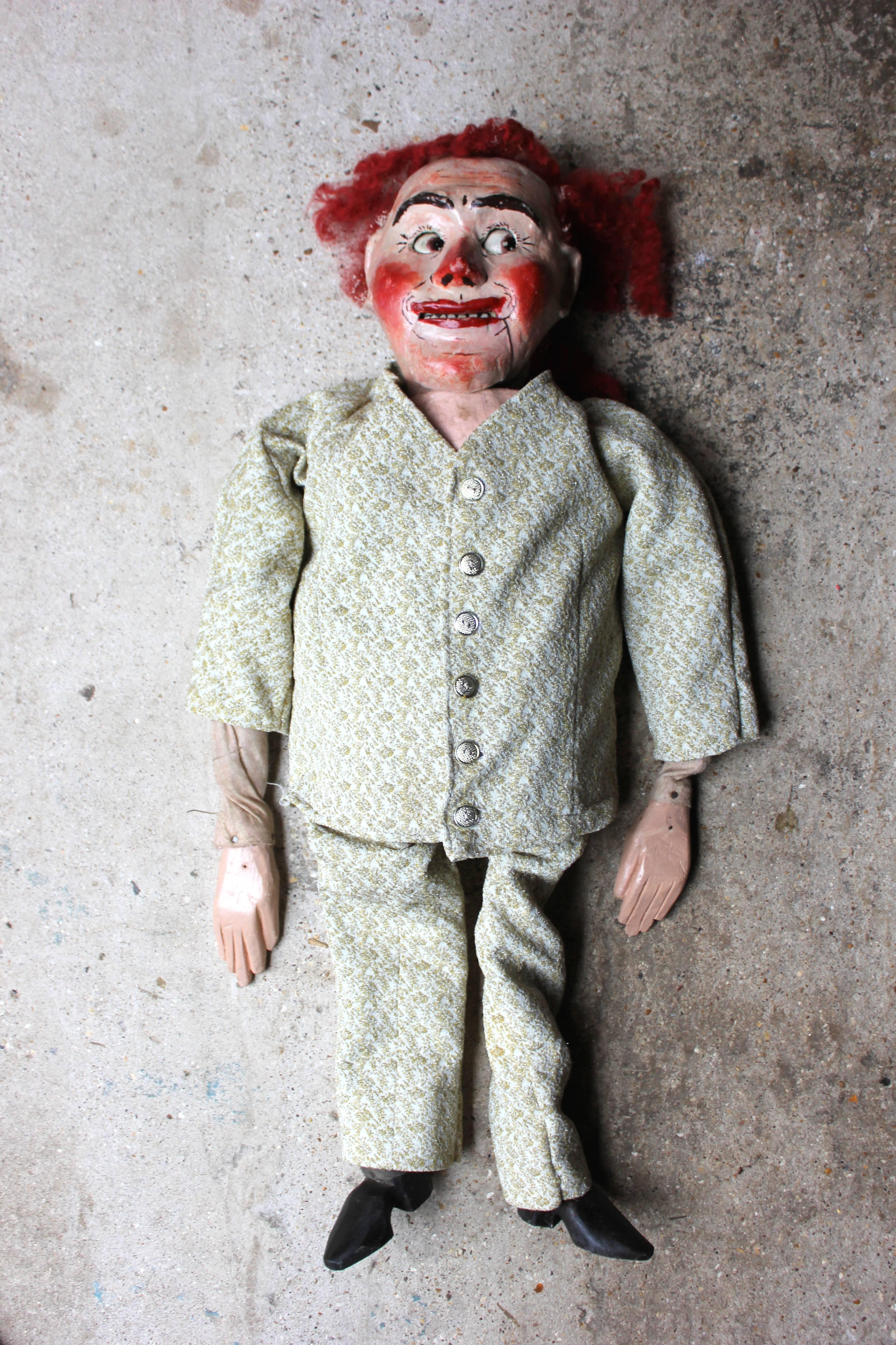 Unusual and Interesting Early 20th Century Ventriloquist Dummy, circa 1925-1935 2
