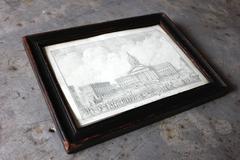 Pencil Study of the Place Royale de Bruxelles, Rose-Joseph Lemercier circa 1830s