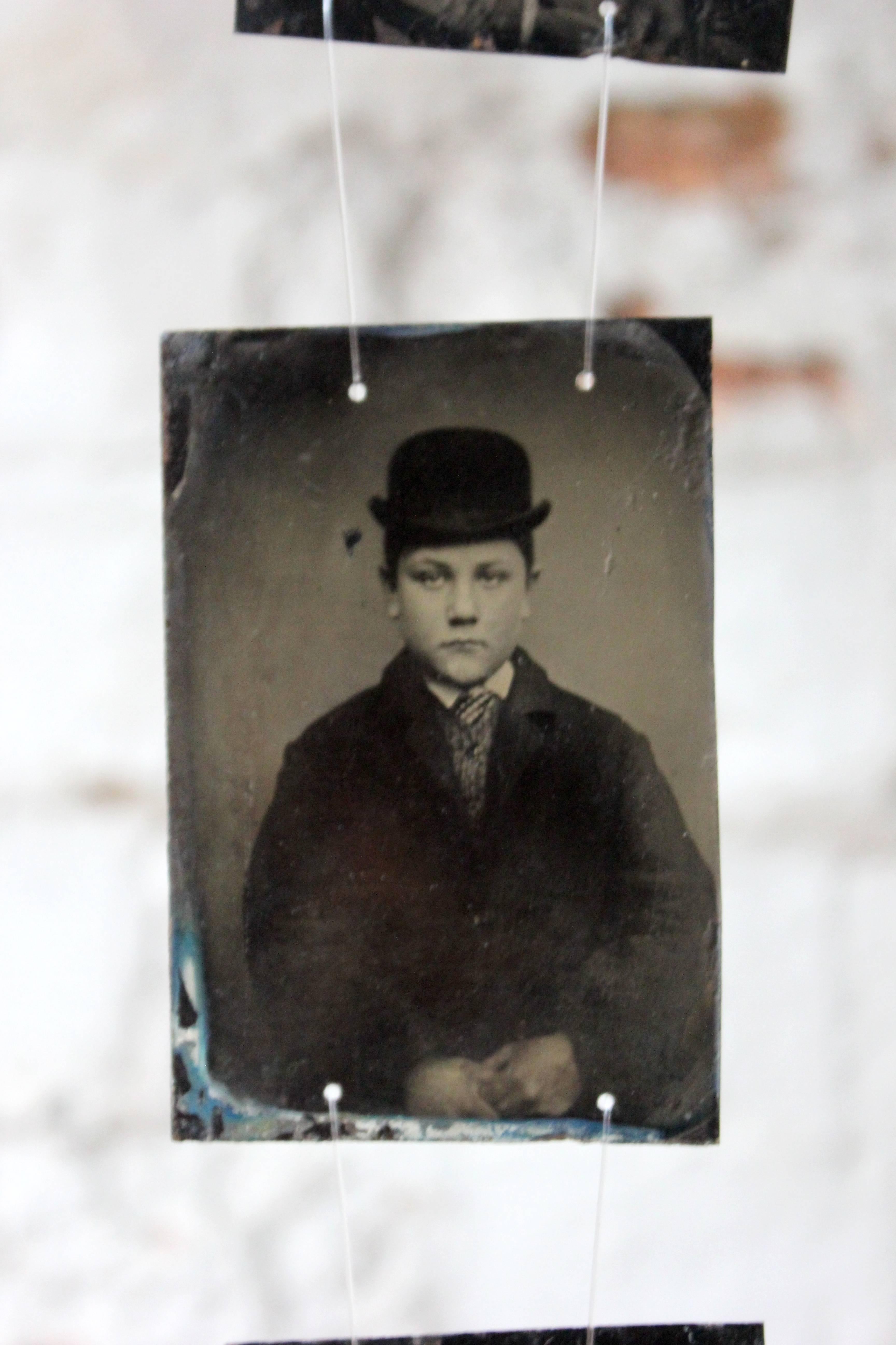 Vast Collection Installation, 150, 19th Century Tinplate Portrait Photographs For Sale 1