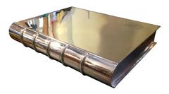 Large Tiffany & Co. Sterling Silver Book Cigar Box