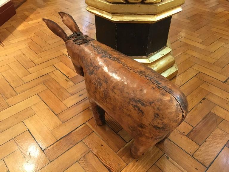 Liberty of London Leather Donkey Footstool For Sale at 1stDibs