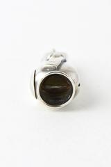 Antique Sterling Cigar Cutter Fob Pendant with Raised Bottle