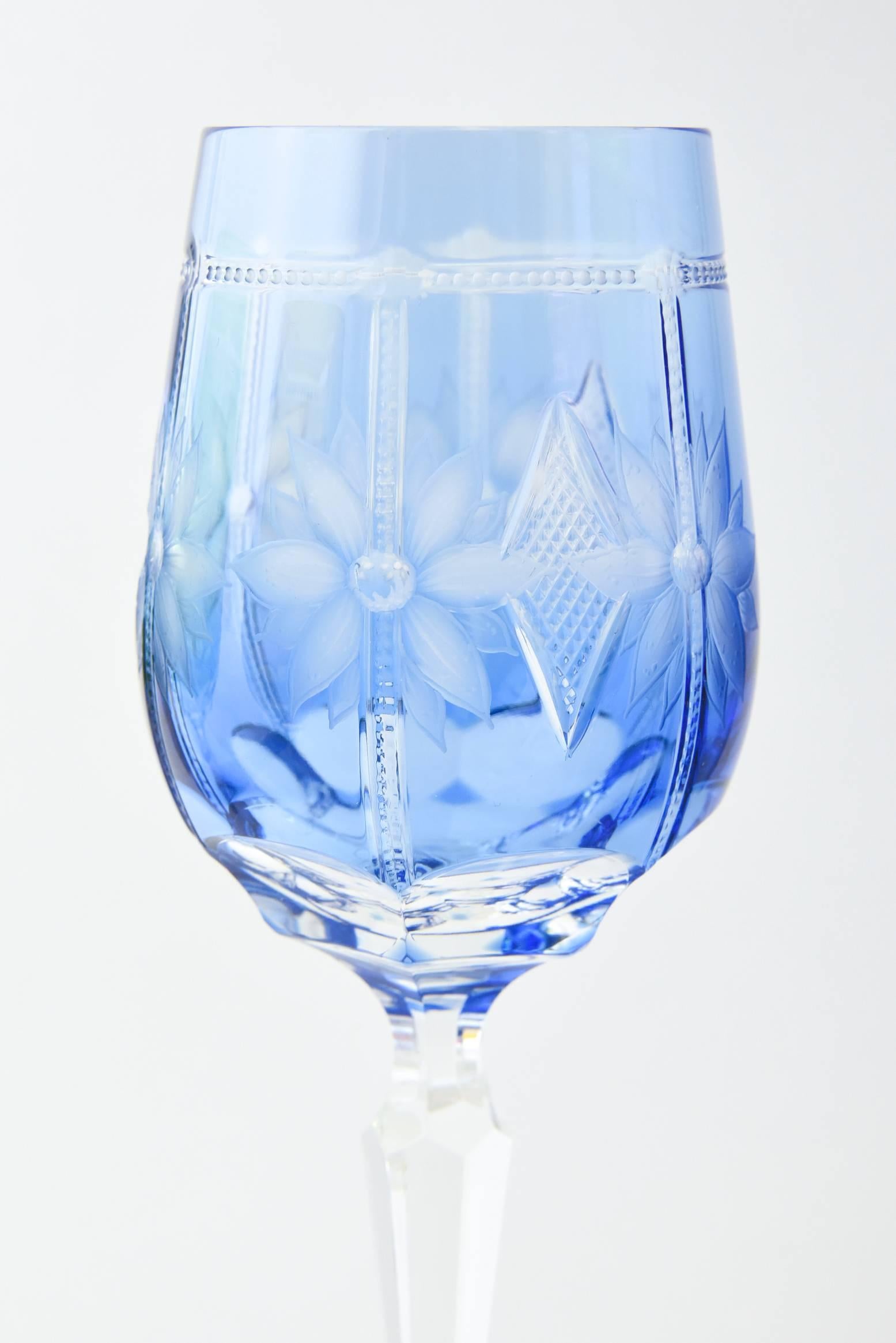 cut crystal water glasses
