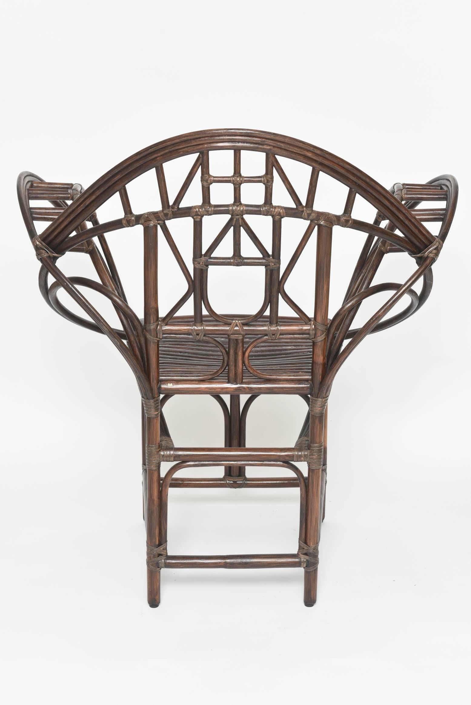 McGuire Butterfly Accent Chair M-131 In Excellent Condition In Miami Beach, FL