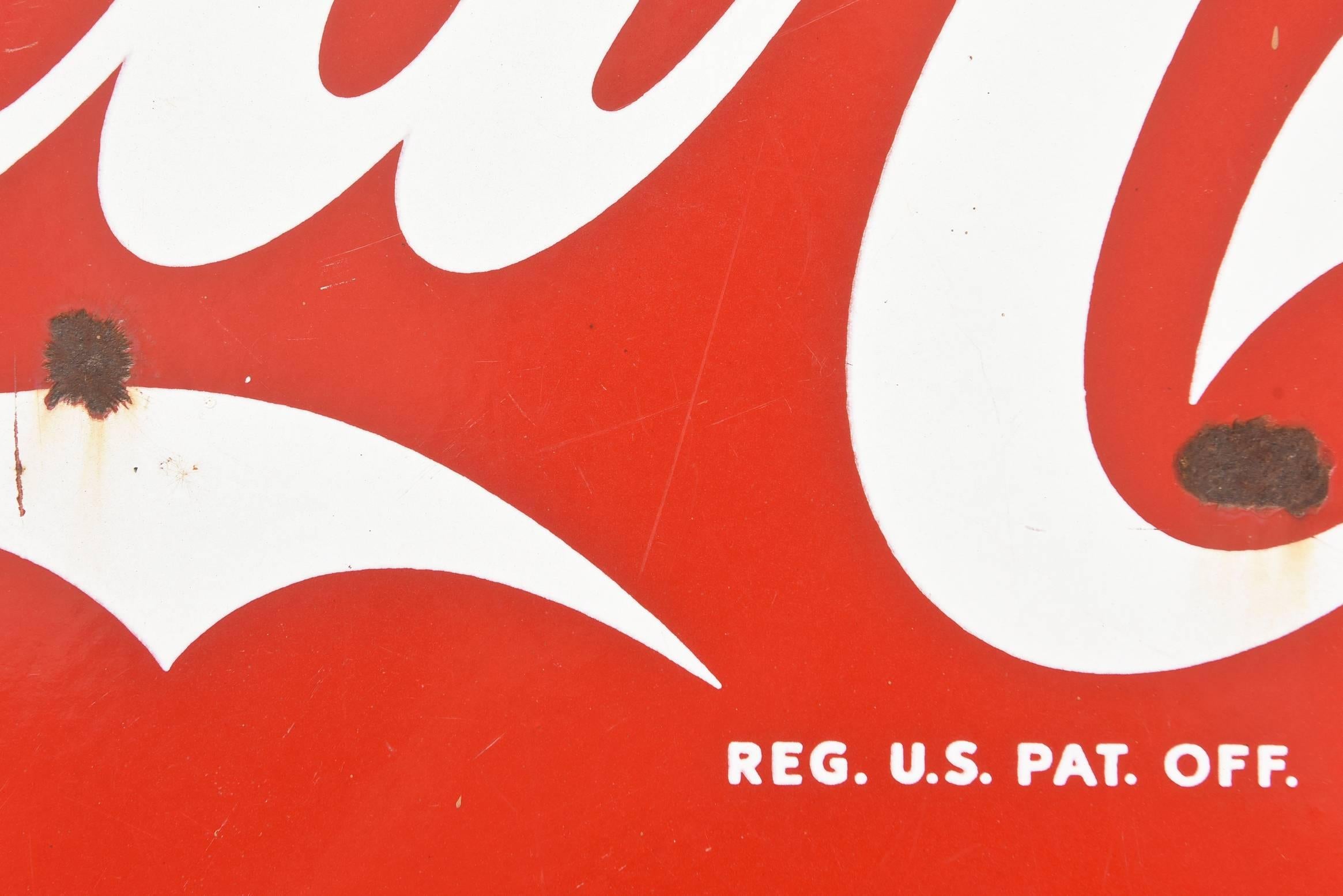 vintage coke button signs