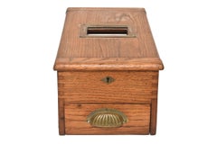 Antique 19th Century Victorian Wood Cash Register Drawer or Voting Ballot Box
