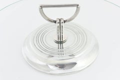 Midcentury Christofle Vibrations Cheese Hors D'oeuvres Tray Silver Plate