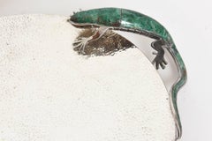 Emilia Castillo Iguana Lizard Silverplate Centrepiece Tray