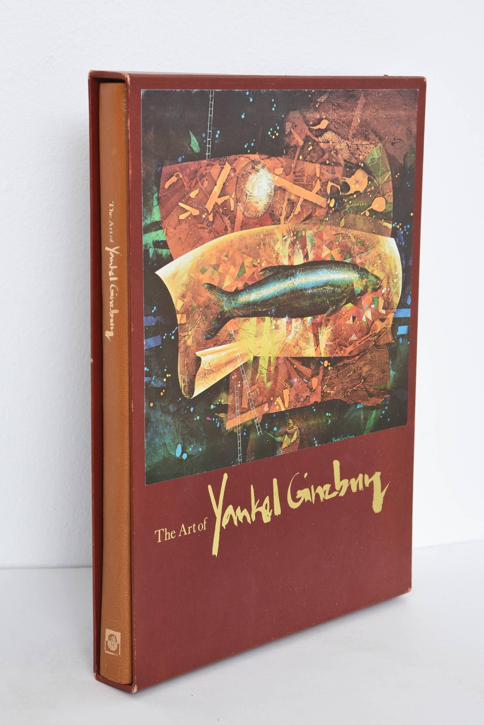 Yankel Ginzburg Oil Painting of Fish Featured on Book Binder For Sale 1