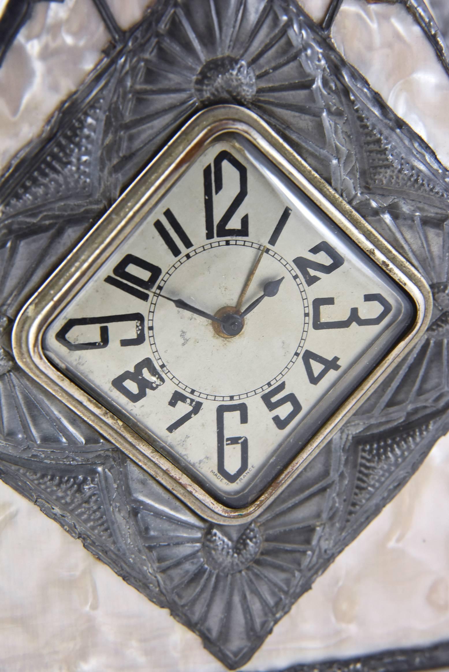 Set di orologi e vasi in stile Art Nouveau francese di R. Ragu in vendita 1