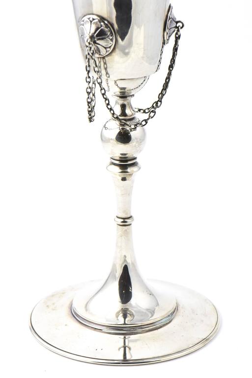 Mid-19th Century 1866 Shreve Stanwood & Co. Sterling Silver Chalice or Goblet For Sale